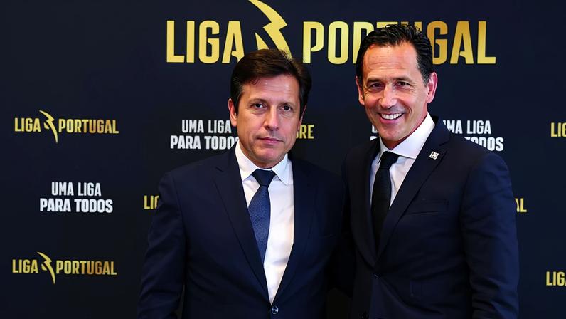 Reinaldo Teixeira, presidente da Liga Portugal, e Pedro Proença, presidente da FPF - Foto: Liga Portugal