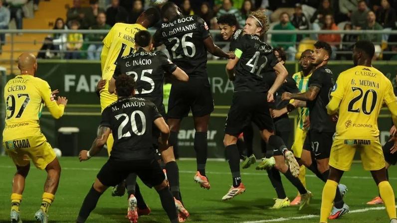 Tondela-Sporting foi o jogo da Liga Betclic com mais remates até à 11.ª jornada