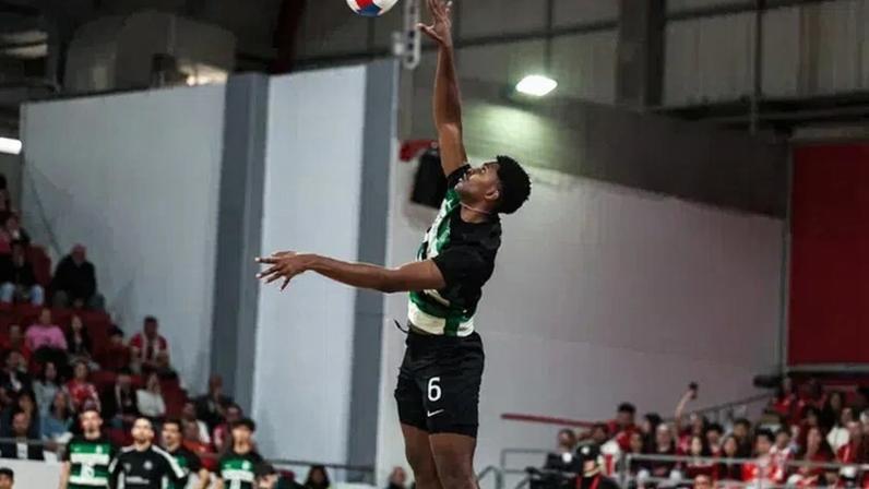 Kelton Tavares selou a vitória em S. Mamede Infesta. Foto Sporting