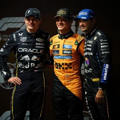 Norris na pole em Las Vegas; Hamilton parte do último lugar