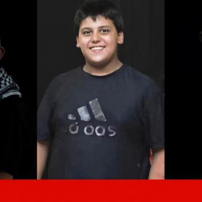 Crianças Azki, Ayssam e Zaza mortas na Cisjordânia ocupada