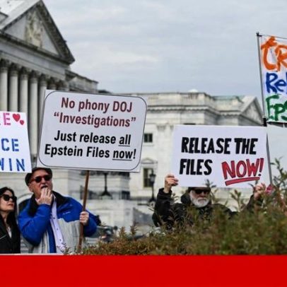 Congressistas dos EUA aprovam divulgação de ficheiros sobre Epstein
