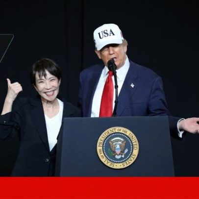 Trump aconselha primeira-ministra do Japão a não agravar tensões com a China