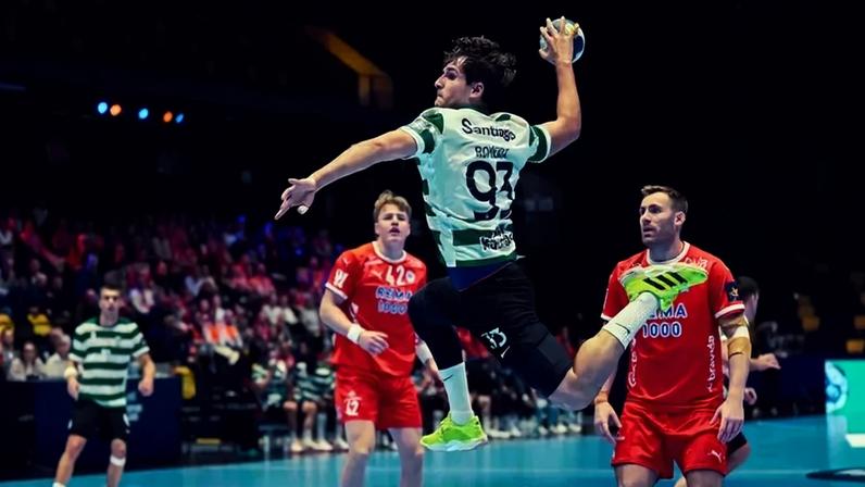 Sporting vence por 13 golos o Kolstad. Foto EHF