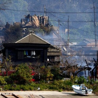 Incêndio atinge pelo menos 170 edifícios na cidade de Oita, no Japão
