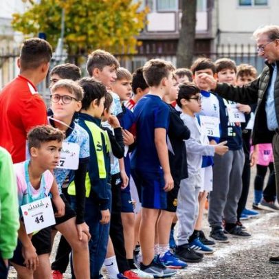 Pinhel: magusto na escola durante dia de corta-mato