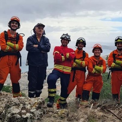 Futuros bombeiros do Porto Santo em formação de incêndios rurais