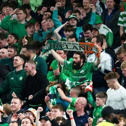 Irlandeses contribuíram para a expulsão de Ronaldo com protestos e gestos