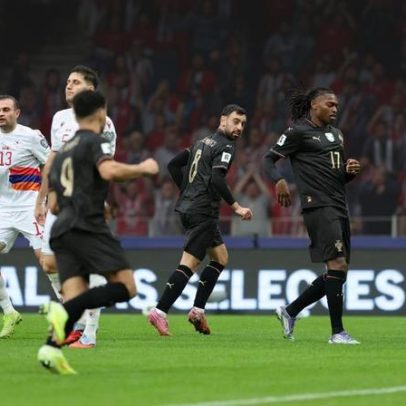 Bruno Fernandes marca dois e Portugal chega a seis gols