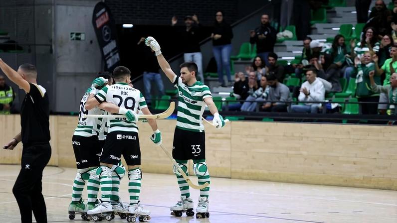 Triunfo claro do Sporting por 5-2 no clássico de hóquei patins