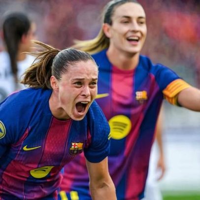 Assistência de Kika Nazareth na vitória do Barcelona sobre o Real Madrid