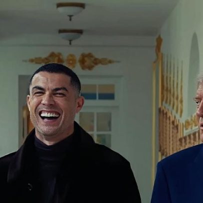 Vídeo mostra Ronaldo e Trump a rir na Casa Branca