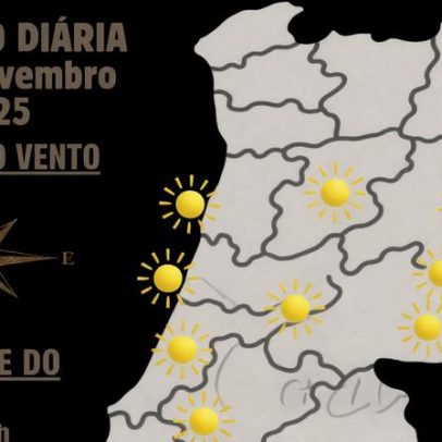 Tempo previsto para amanhã, terça-feira