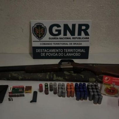 Homem de 73 anos é arguido por posse de munições proibidas e ameaças