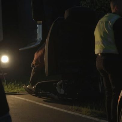 Despiste na EN18 deixa jovem encarcerado em Soalheira