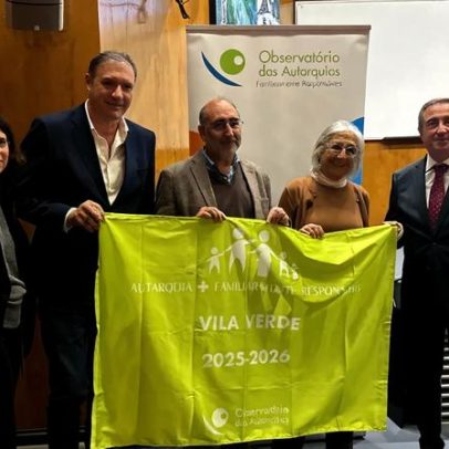 Vila Verde é distinguida como Autarquia Familiarmente Responsável