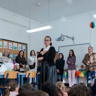 Inauguração do Ponto de Biblioteca Maria Alberta Menéres em São Miguel de Outeiro, Tondela