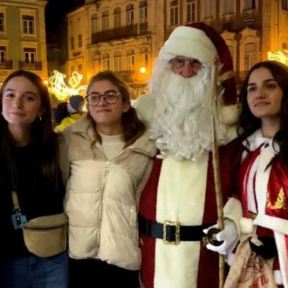 Luzes de Natal iluminam Coimbra até ao Dia de Reis