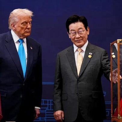 Coreia do Sul corteja Trump durante a visita
