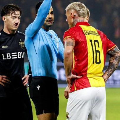 Jogador multado pelo clube por gozar com adversário na Liga Europa
