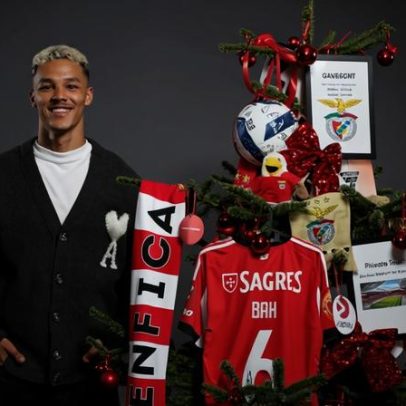 Bah está entusiasmado neste Natal, segundo o Benfica