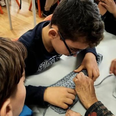 Alunos da escola de Cruz em Famalicão aprendem trapilho