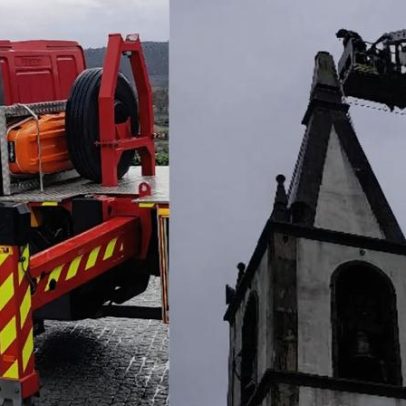 Raio causa danos na Igreja de Portela, em Famalicão