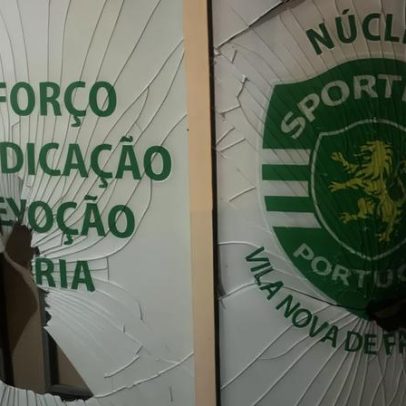 Vandalismo atinge novamente o Núcleo do Sporting de Famalicão