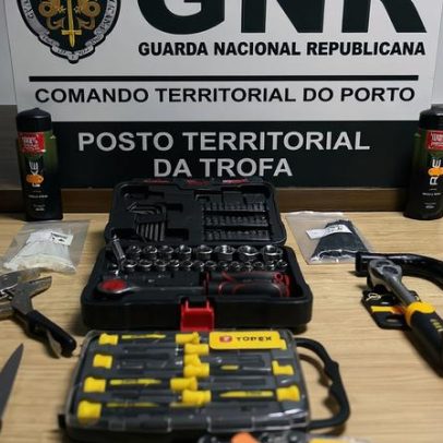 GNR da Trofa detém homem por furtos na Trofa e em Famalicão