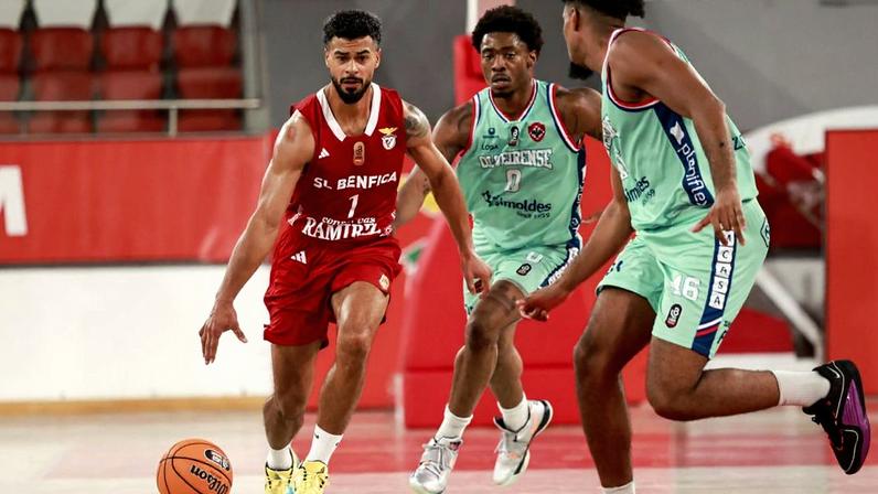 Benfica esteve sempre à frente no jogo com a Oliveirense. Foto SL Benfica