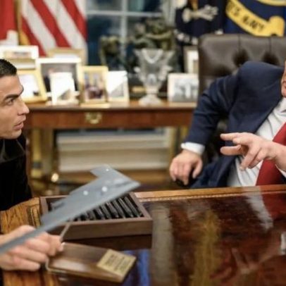 Primeira reação de Cristiano Ronaldo ao encontro com Donald Trump na Casa Branca