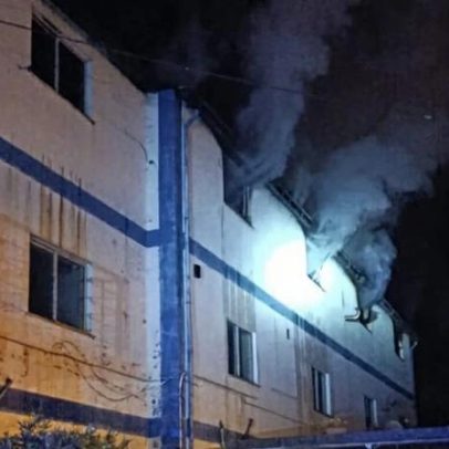 Incêndio consome o 1º andar do Pavilhão ADR Casal da Misarela, Coimbra