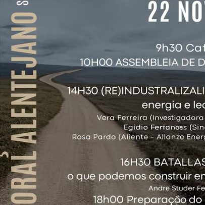 II Encontro pela justiça social e ambiental no Litoral Alentejano em São Luís