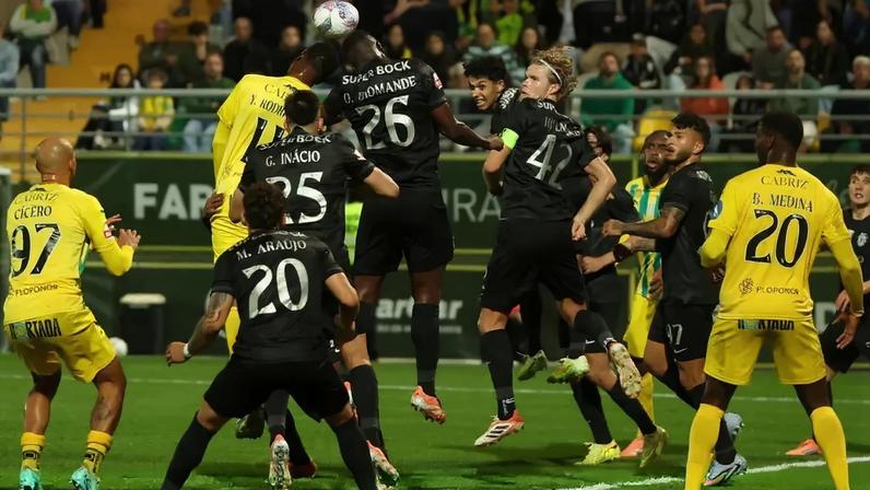 Tondela-Sporting foi o jogo da Liga Betclic com mais remates até à 11.ª jornada