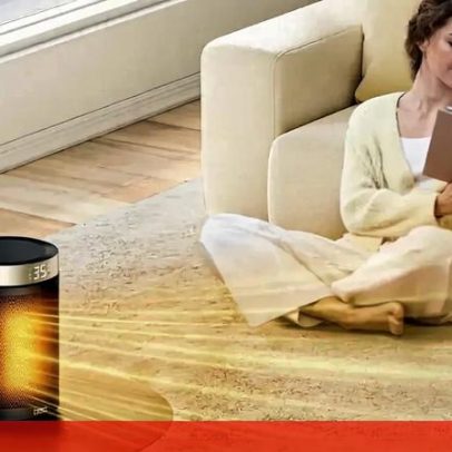 Aquecedor cerâmico de baixo consumo promete eficiência no tempo frio