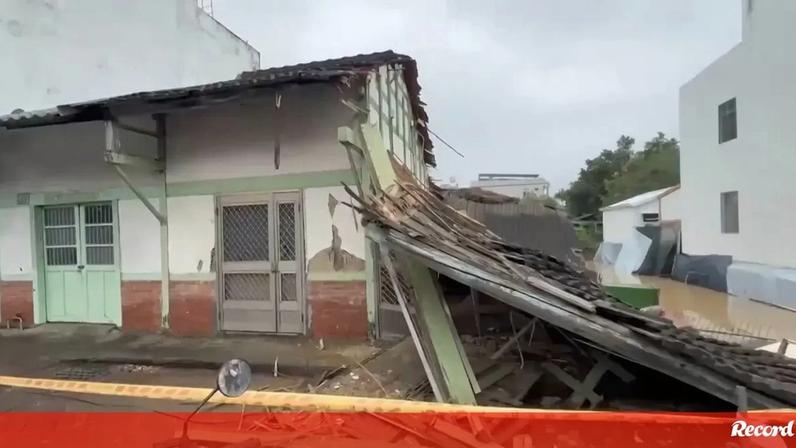 Tempestade tropical aproxima-se de Taiwan com inundações e evacuações em massa