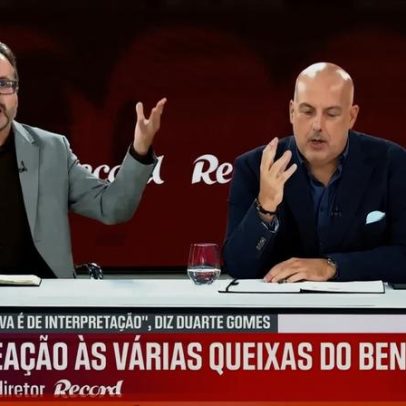 Vítor Pinto questiona Duarte Gomes sobre lance de videoárbitro