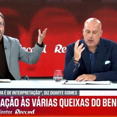 Vítor Pinto questiona Duarte Gomes sobre lance de videoárbitro