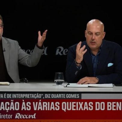 Vítor Pinto questiona Duarte Gomes sobre lance de videoárbitro