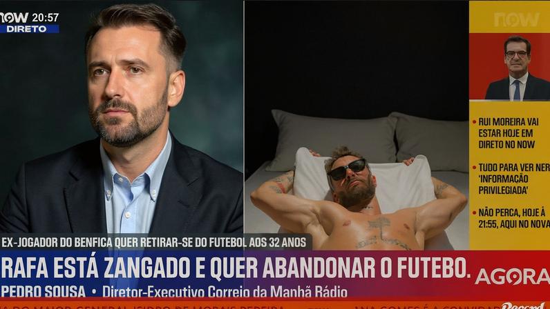 Pedro Sousa diz que Rafa Silva até de costas jogava neste Benfica