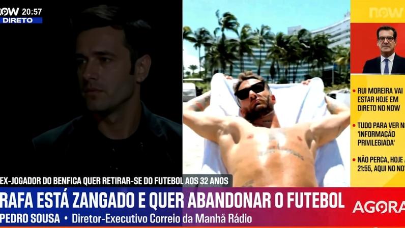 Rafa Silva jogava de costas neste Benfica, diz Pedro Sousa