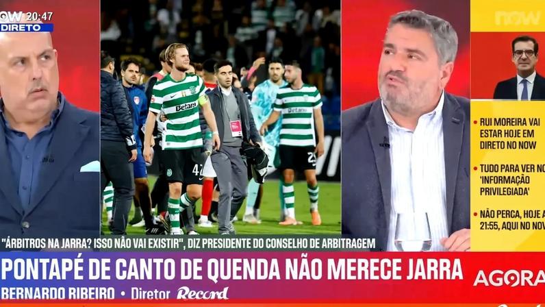 Árbitro do Santa Clara-Sporting comenta decisões, admite perceção a quente