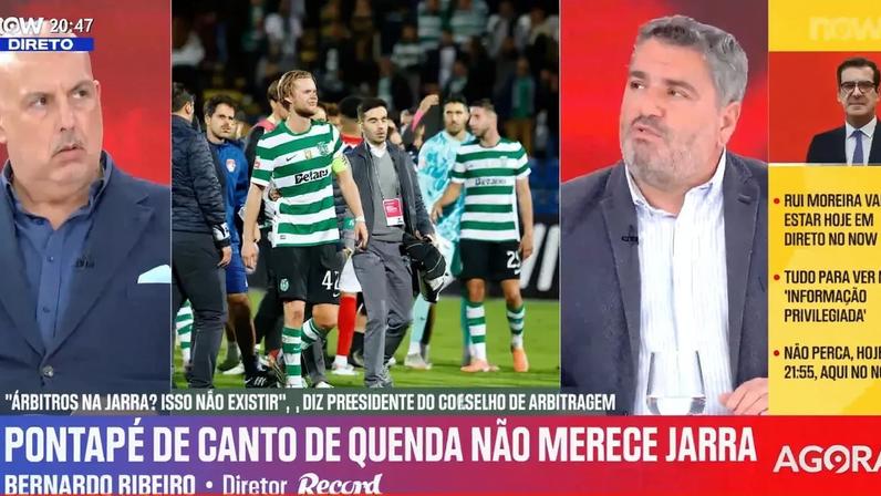 Árbitro do Santa Clara-Sporting envolvido em polémica após palavras a quente