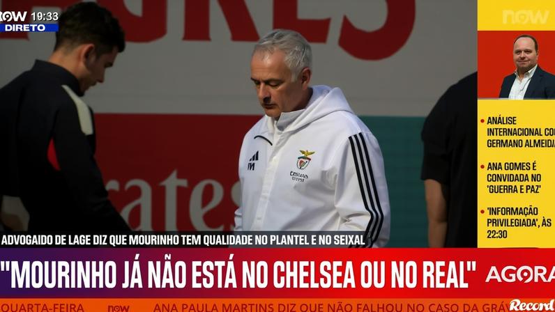 Mourinho já não está no Chelsea nem no Real Madrid