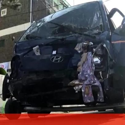 Camião embate em mercado de rua na Coreia do Sul e causa dois mortos