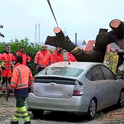 Depressão Cláudia provoca mau tempo que cobre Portugal de norte a sul