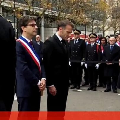 Macron homenageia vítimas dos atentados de Paris