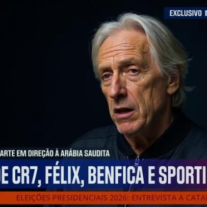 Jesus comenta Ronaldo-Félix, eleições no Benfica e arbitragens em Portugal