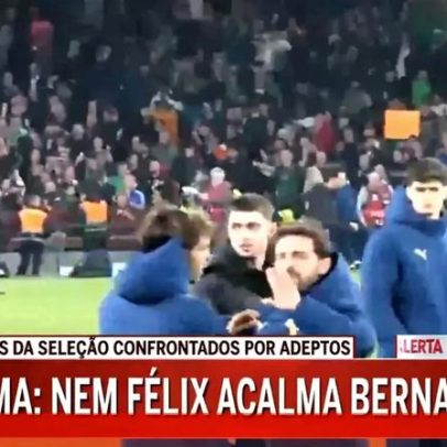 Rúben Dias e Bernardo Silva confrontados por adeptos após derrota na Irlanda