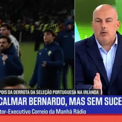 Adeptos que estiveram com Rúben Dias e Bernardo Silva foram recebidos no hotel